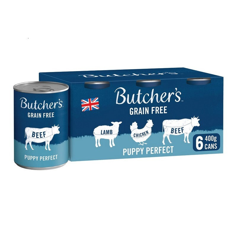 Butchers Tins Pup Perfect GF Grv400gx6x4