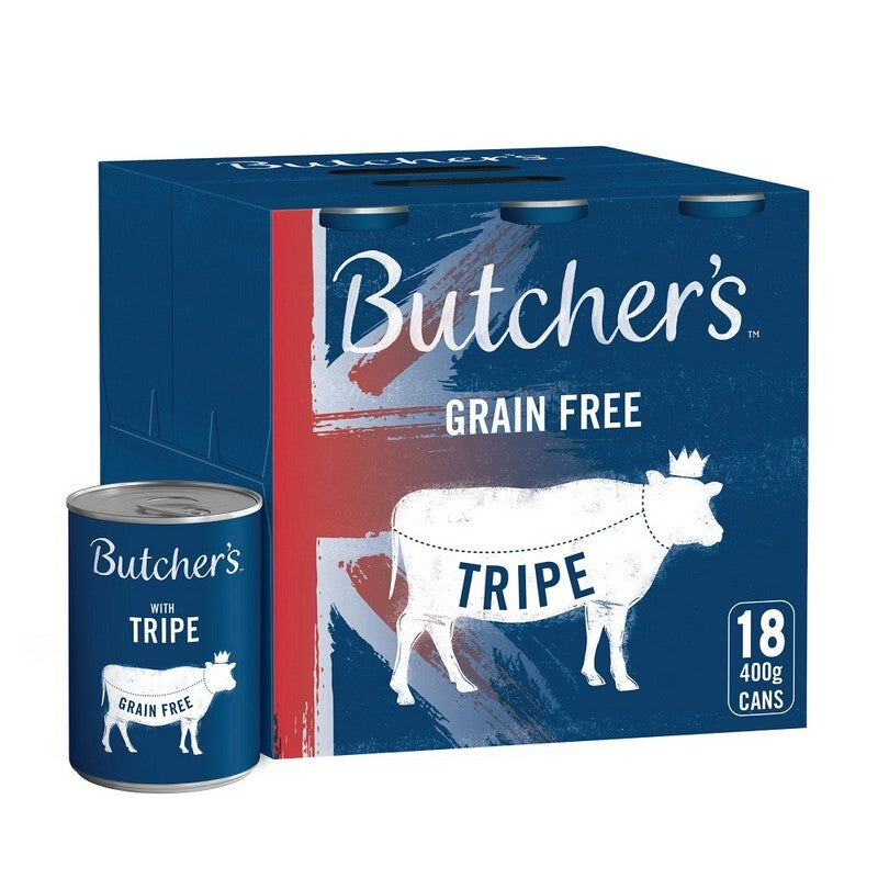 Butchers Tins Tripe GF Mix 400gx18