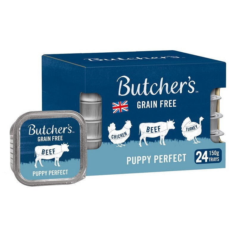 Butchers Tray Puppy Perfect GF 150gx24