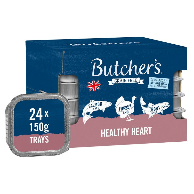 Butchers Tray Healthy Hearts GF 150gx24