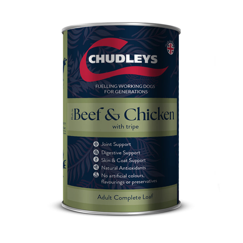 Chudleys Beef & Chick Tripe Wet 395gx12