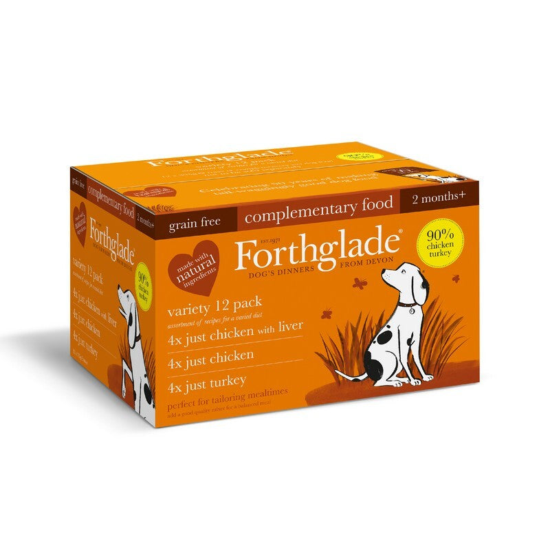 Forthglade Adlt Just GF Pltry Mix395gx12