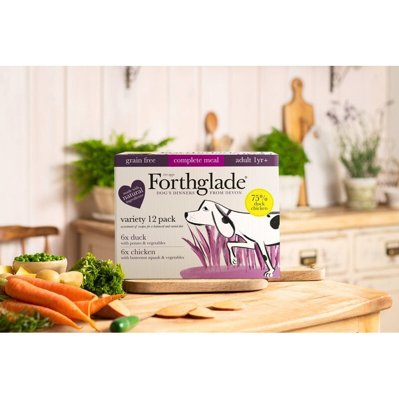 Forthglade Adlt Comp GF Duo Ch/D 395gx12