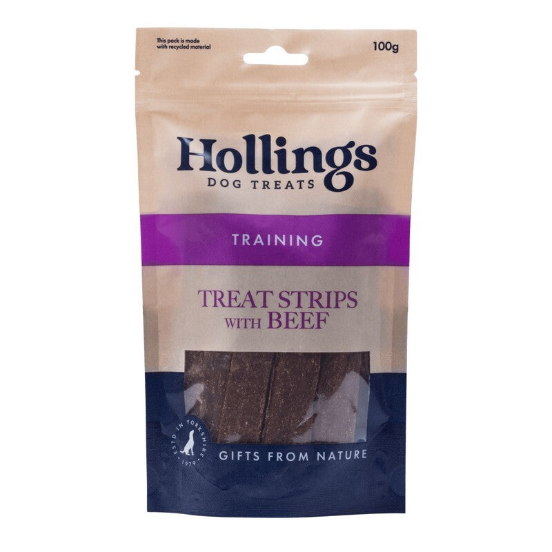 Hollings Treat Strips Beef D/B 100gx12