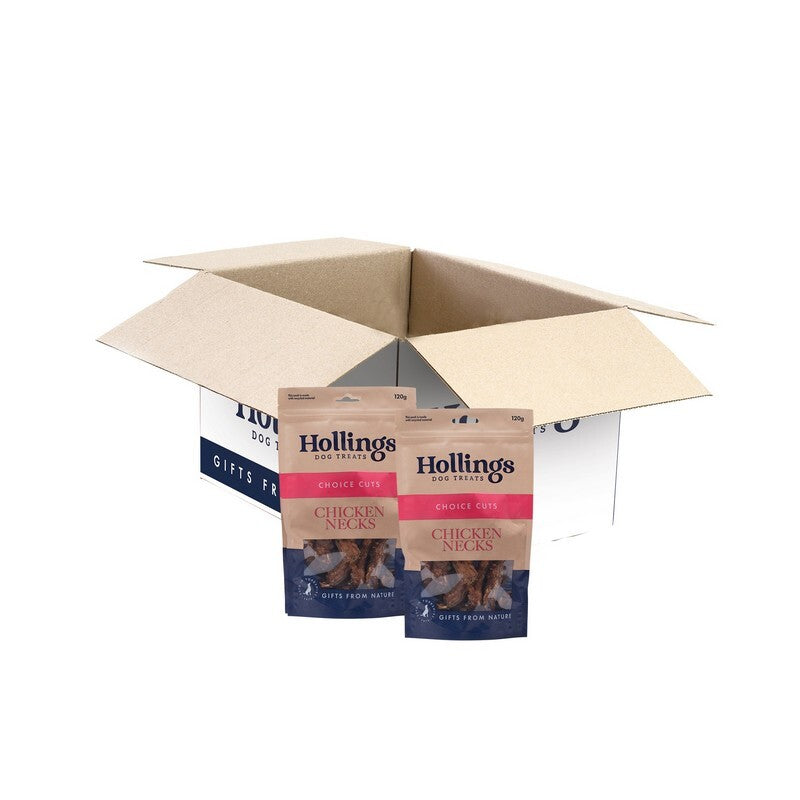 Hollings 100% Nat Chicken Necks 120gx8