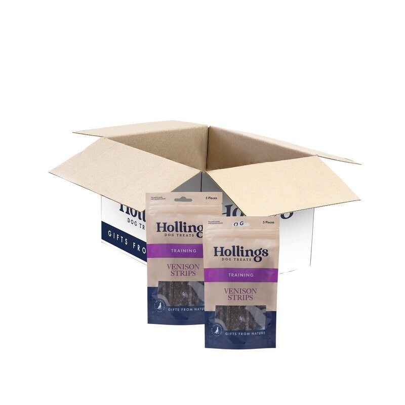 Hollings 100% Nat Venison Strips 5pkx12