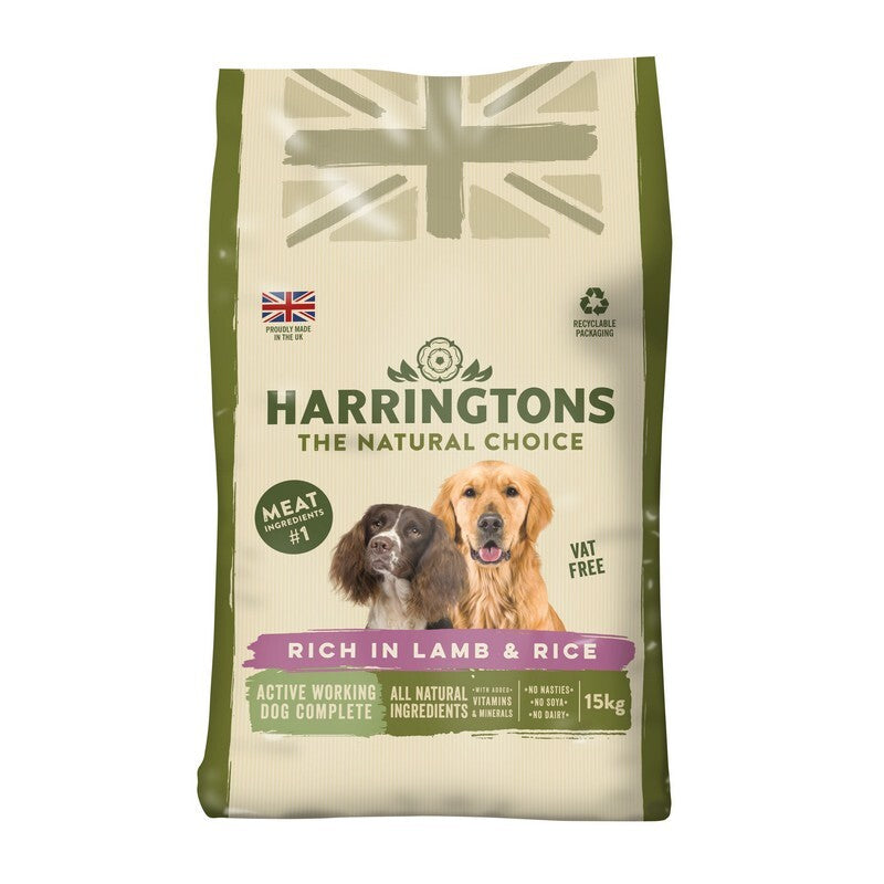 Harringtons Dog Active Worker Lamb 15 kg