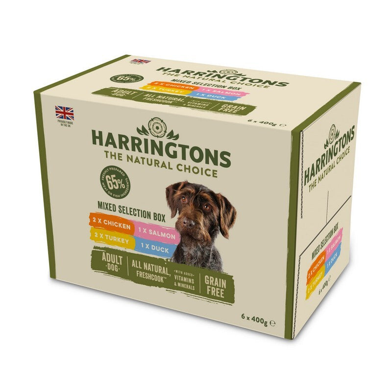 Harringtons Dog Wet Mixed Pack 400gx6