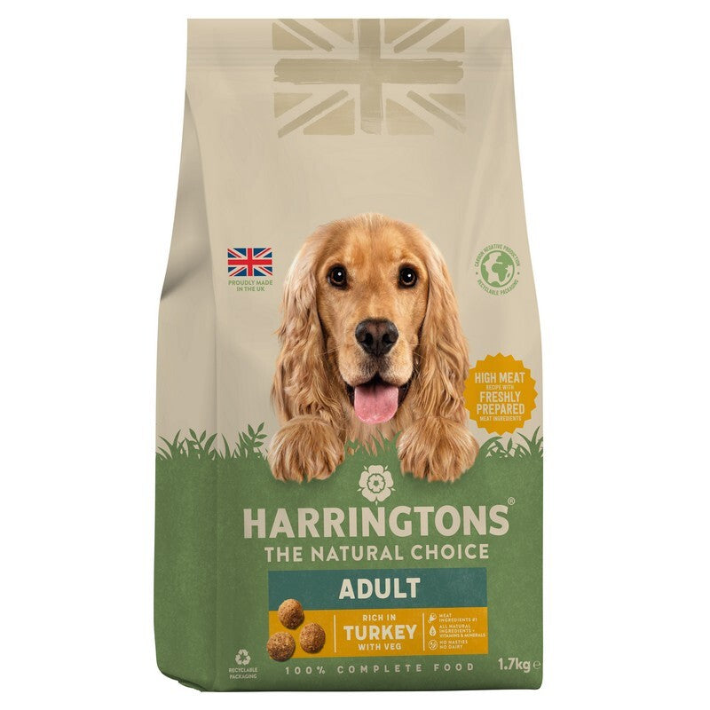 Harringtons Dog Turkey & Veg 1.7kgx4