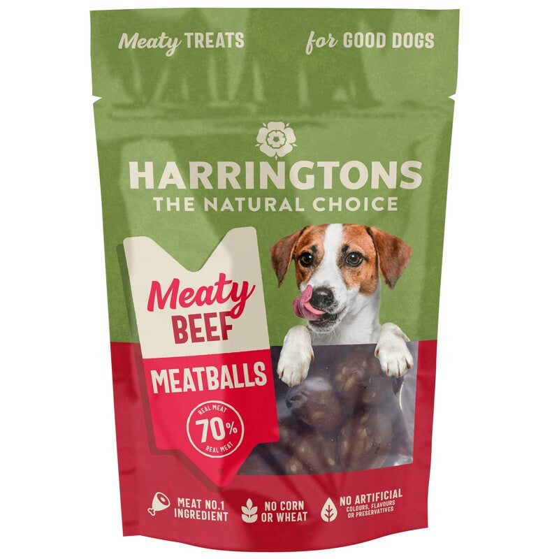 Harringtons Meaty Beef M/Balls Trt 70gx8