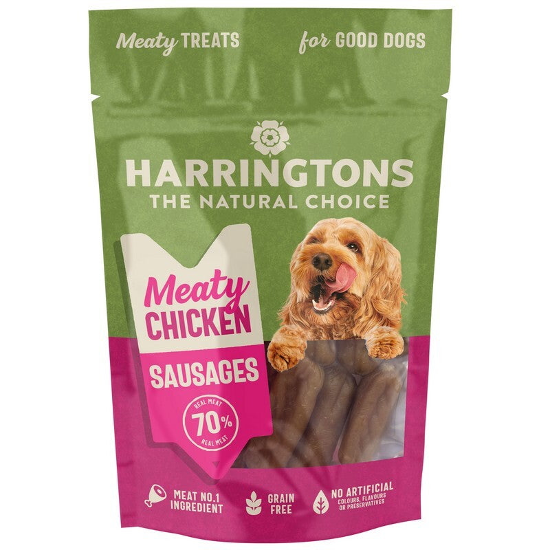 Harringtons Meaty Chck Sausage Trt 70gx8