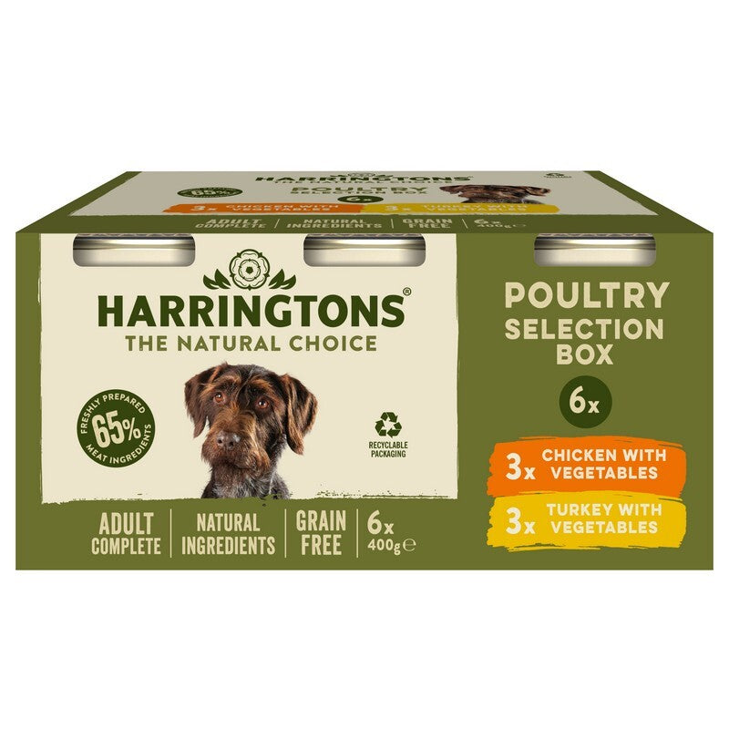 Harringtons Dog Tins GF Variety 400gx6