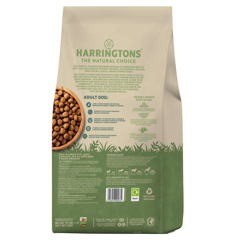 Harringtons Dog Lamb & Rice 4kgx3