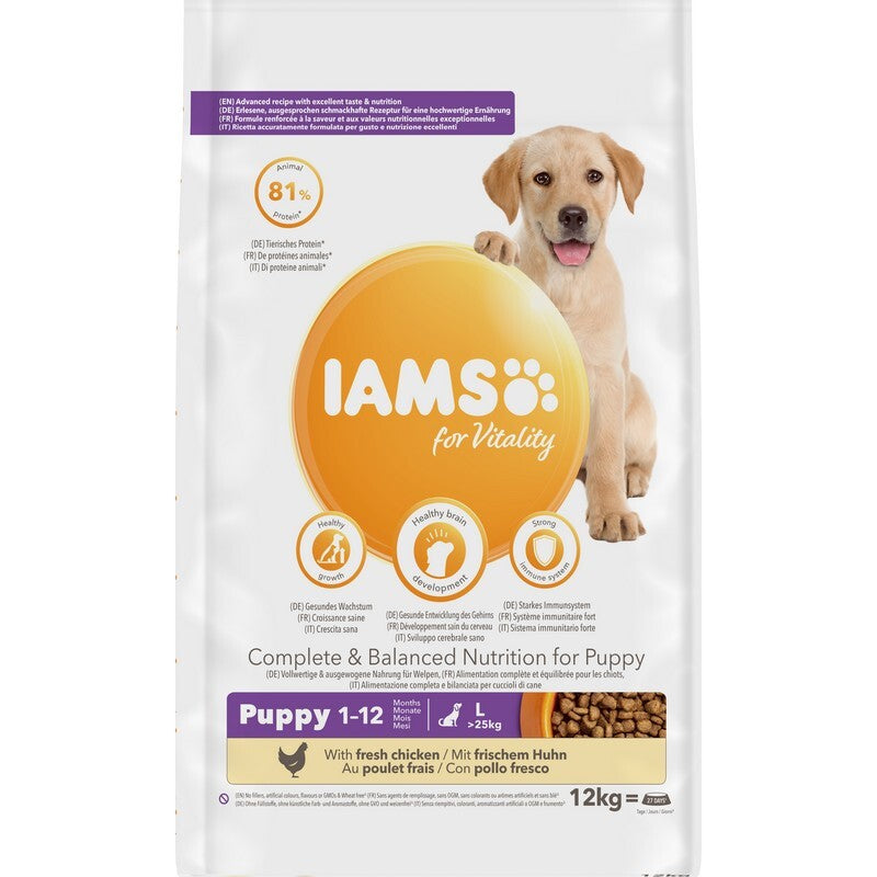 Iams Puppy Lrg Chicken 12 kg