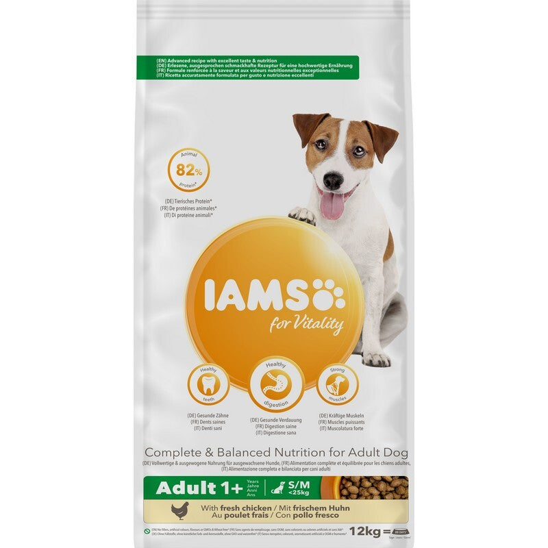 Iams Dog Adult Sml/Med Chicken 12 kg