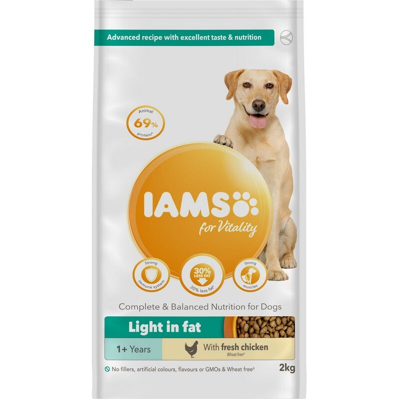 Iams Dog Adult Light in Fat Chick 2x2kg