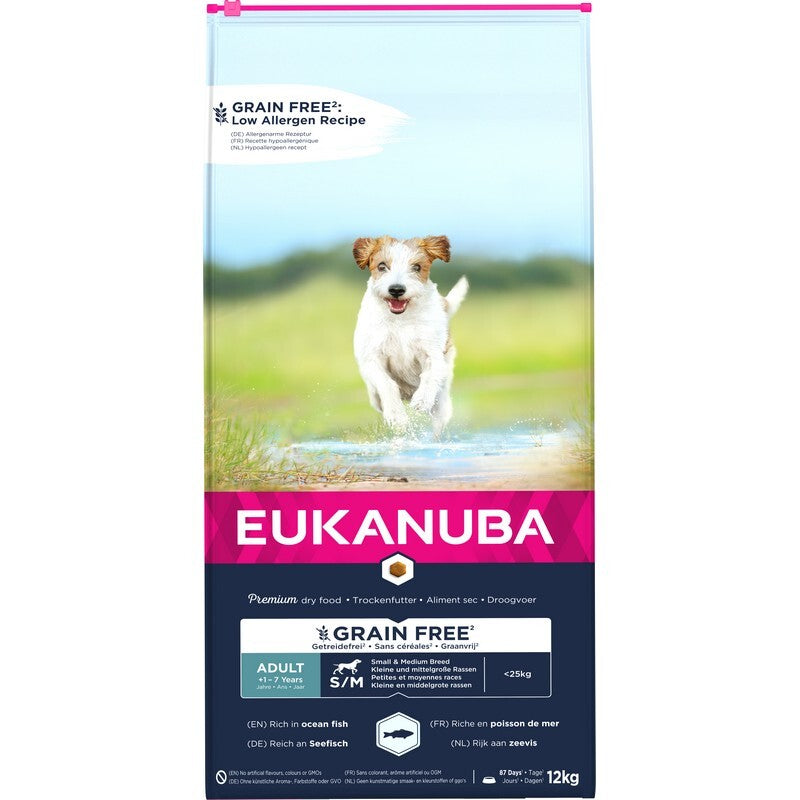 Eukanuba Adult GF S M Ocean Fish 12kg