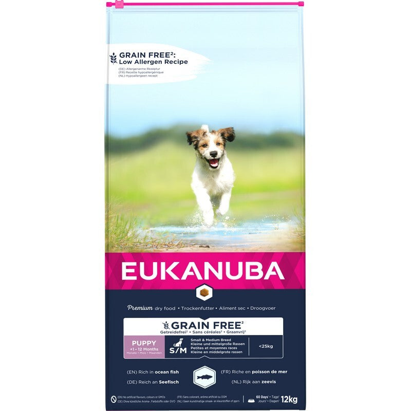 Eukanuba Puppy GF Sml/Med OFish 12 kg