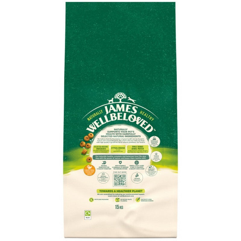 JW Dog Adult Lrg Turk & Rice 15 kg