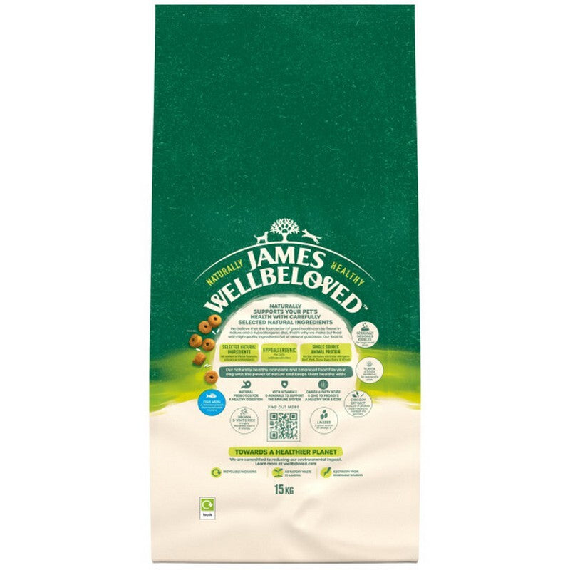 JW Dog Adult Lrg Fish & Rice 15 kg