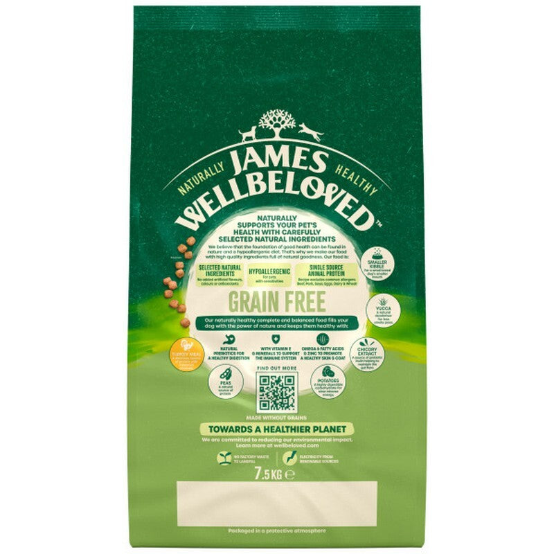 JW Dog Adult Small GF Turk & Veg 7.5 kg