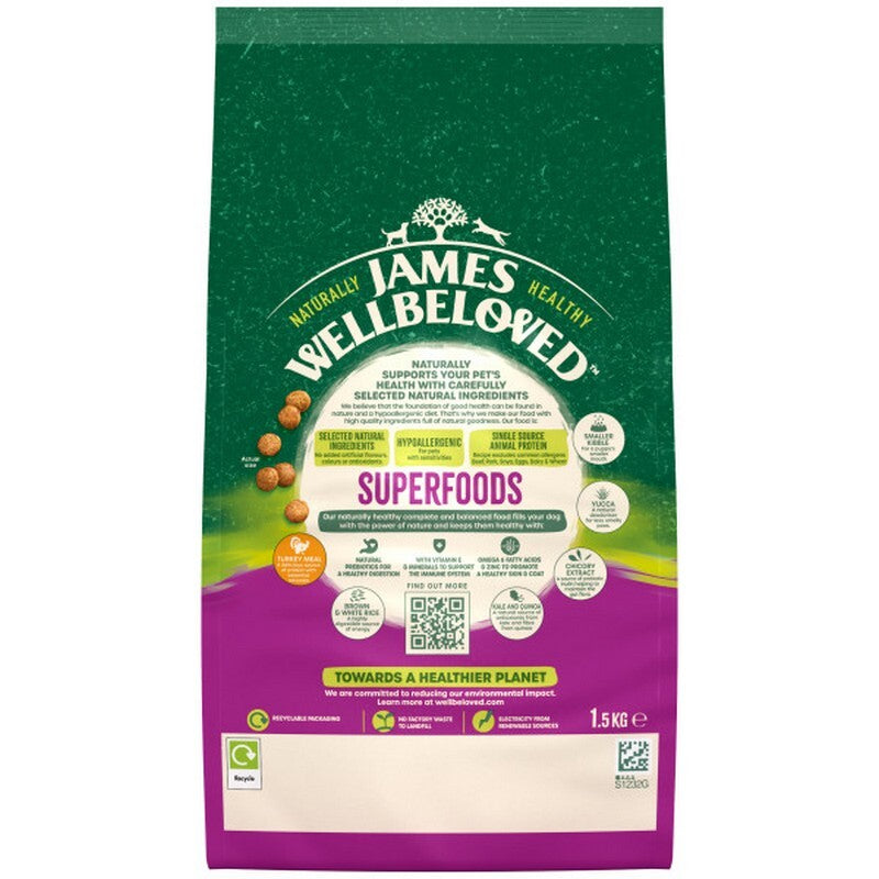 JW Puppy/Junior Superfoods Turkey 1.5 kg