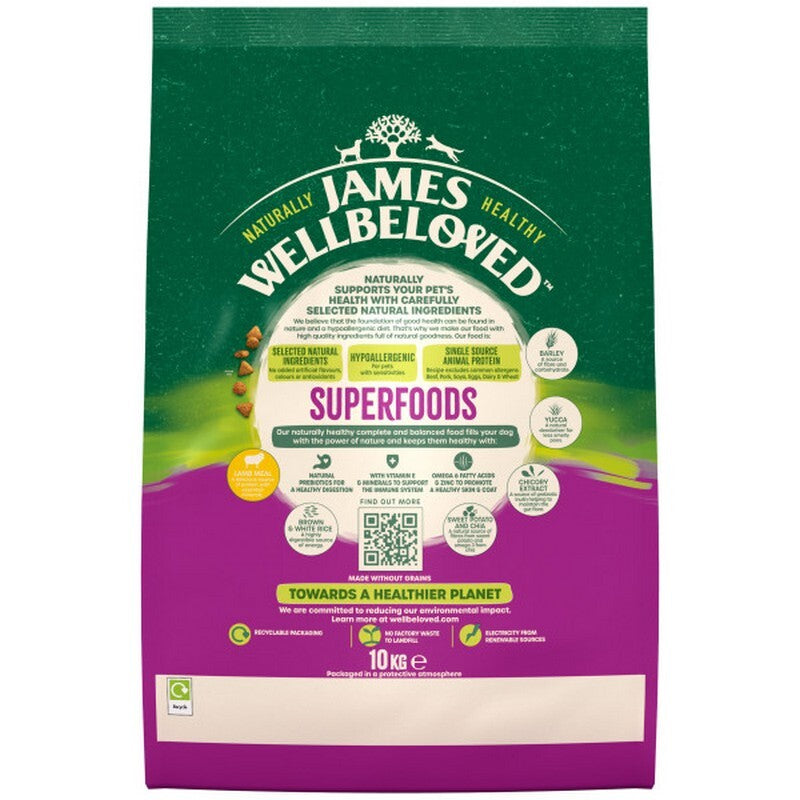 JW Dog Adult Superfoods Lamb 10 kg