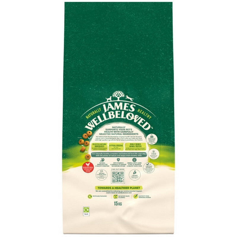 JW Dog Adult Lrg Chick & Rice 15 kg
