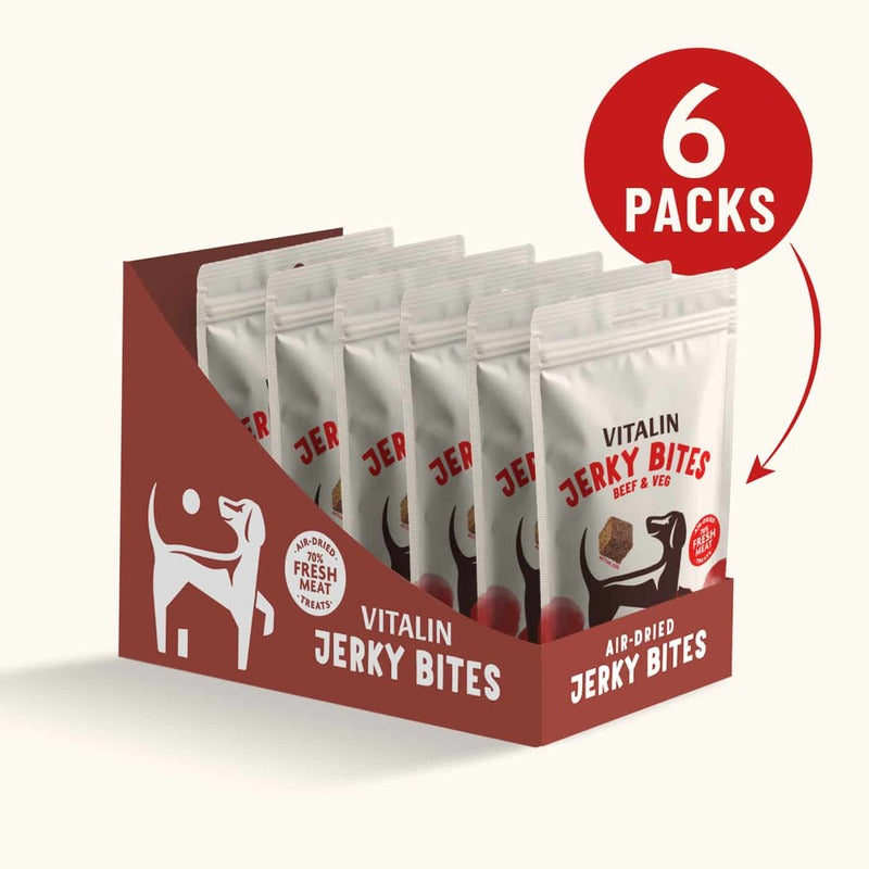 Vitalin Jerky Bites Beef Treats 70gx6