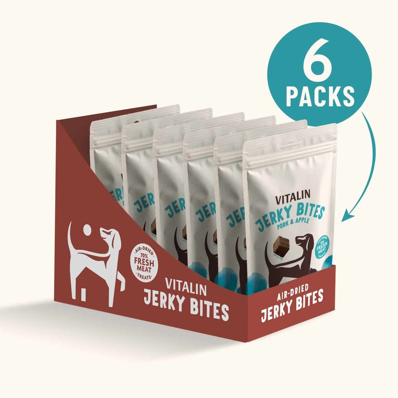 Vitalin Jerky Bites Pork Treats 70gx6