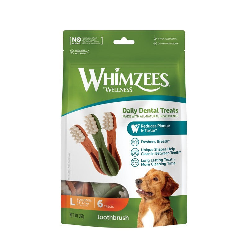 Whimzees Toothbrush Large 6bag x6