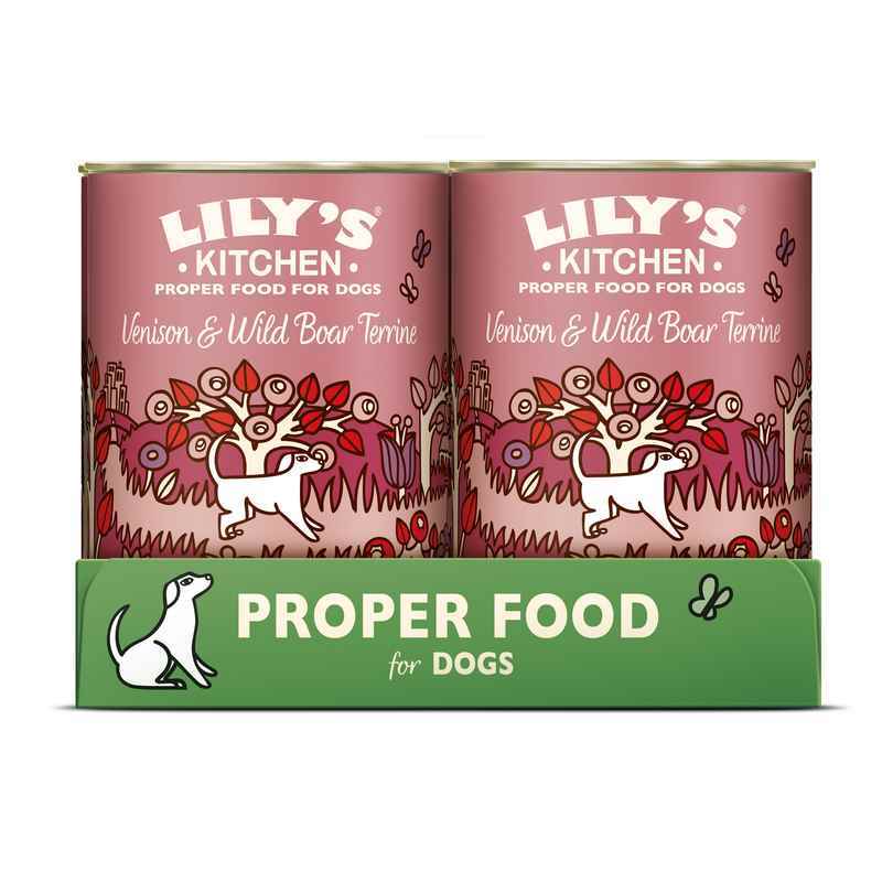 Lilys Kitchen Venison&WBoar Tray 400gx6