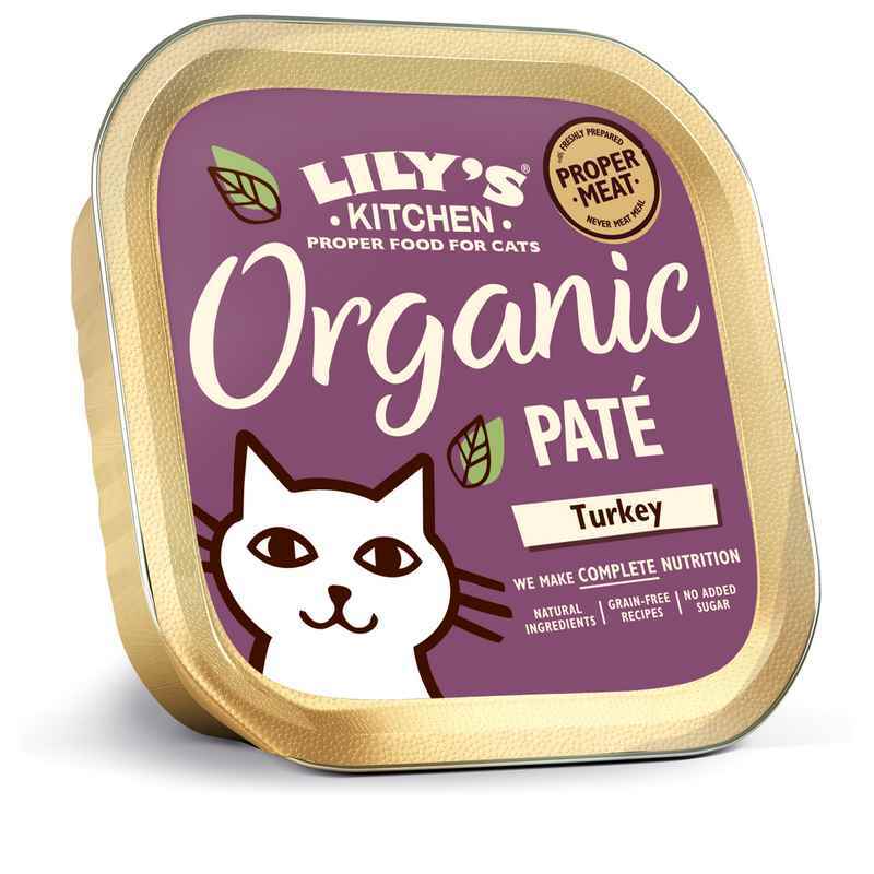 Lilys Kitchen Cat Organic Turkey 85gx19