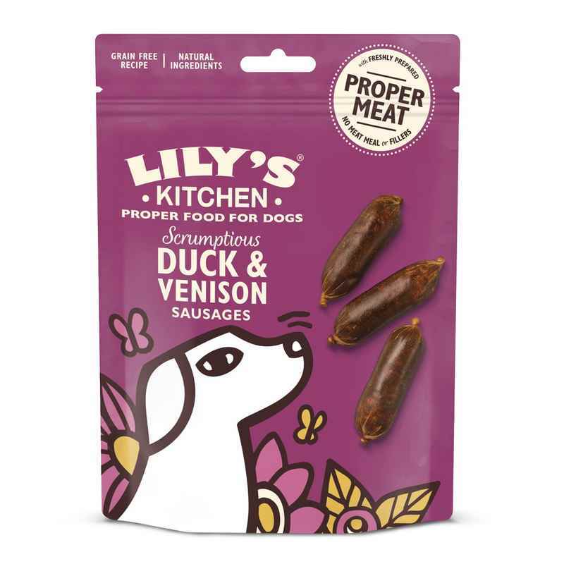 Lilys Kitchen Dck/Ven Sausage Trt 70gx8