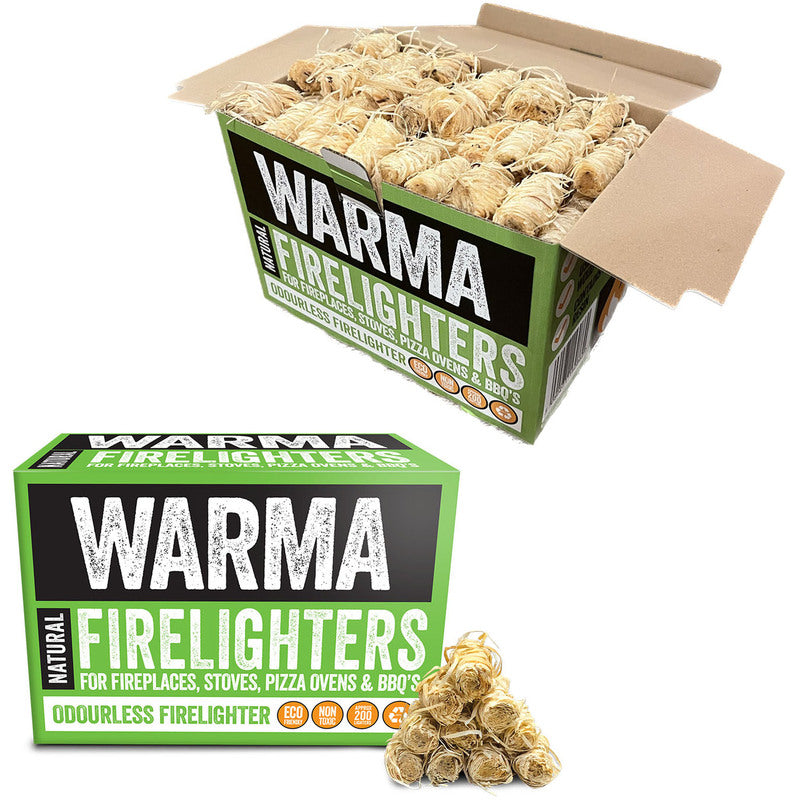 Warma Wood Wool Firelighters 200 pack