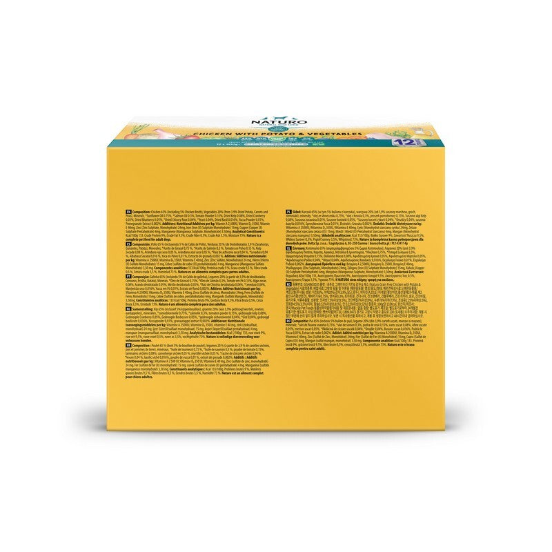 Naturo Adult GF Chicken P&V Tray 12x400g