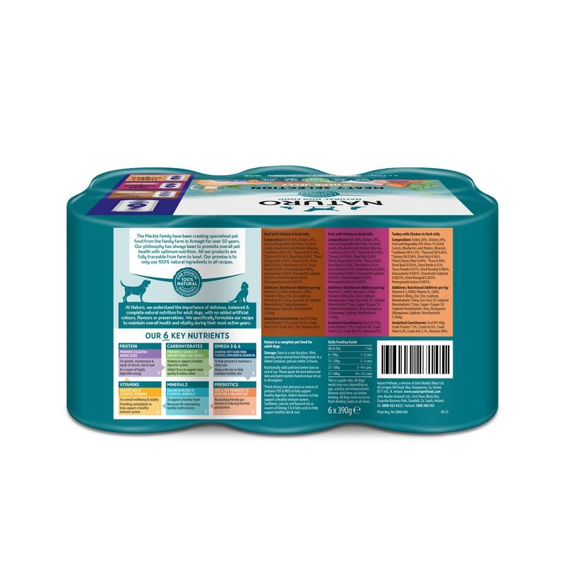 Naturo Adult GGF Mixed Jel Tin 390gx6x4