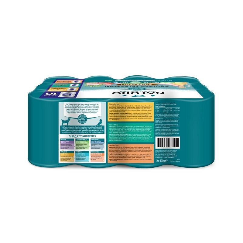 Naturo Adult GGF Mix Grvy Tin 390gx12/10