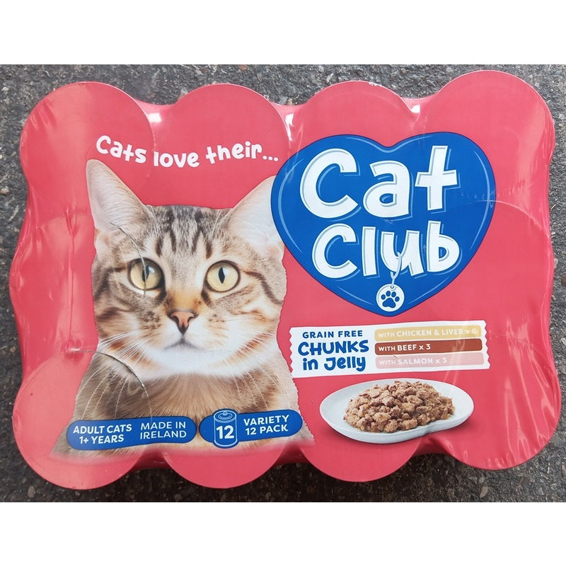 Cat Club Variety Jel 400gx12 Tray