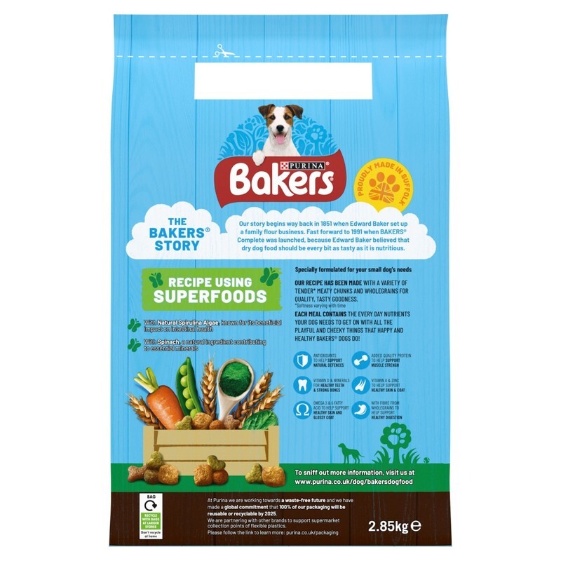 Bakers Small Dog Chicken & Veg 2.85kg