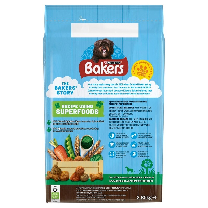 Bakers Senior Chicken & Veg 2.85kg