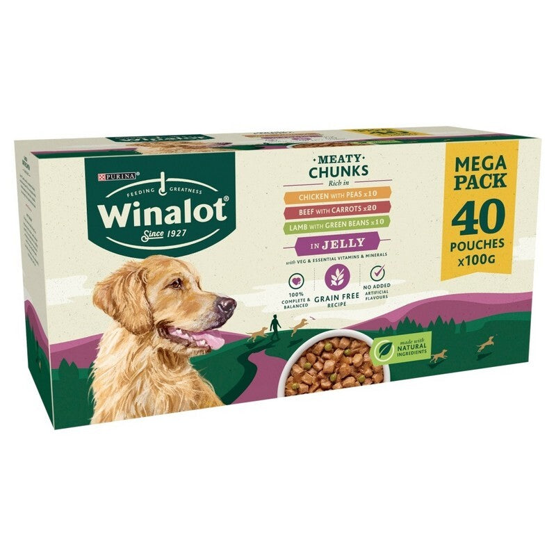 Winalot Adult Meaty Chunks CIJ 100gx40