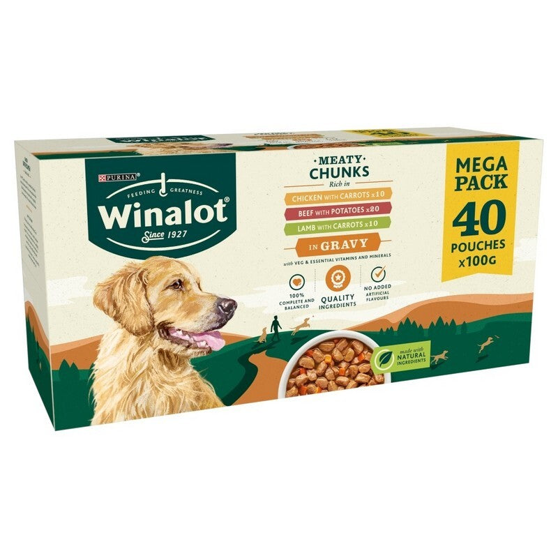 Winalot Adult Meaty Chunks CIG 100gx40
