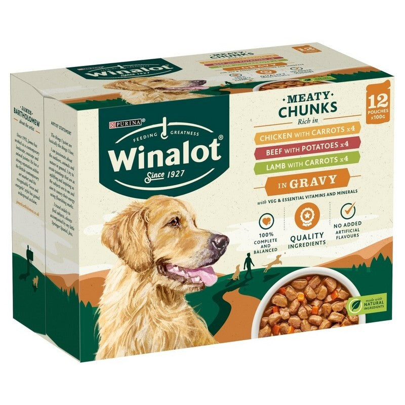 Winalot Adult Meaty Chunks CIG 100gx12x4
