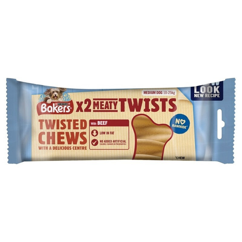 Bakers Meaty Twist Chews 180gx10