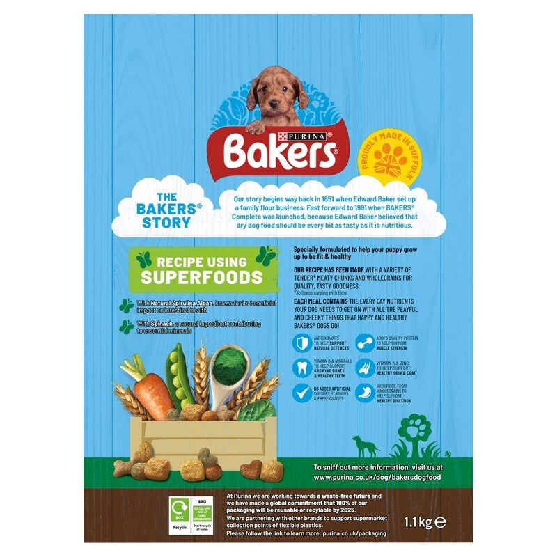 Bakers Puppy Chicken & Veg 1.1kgx5