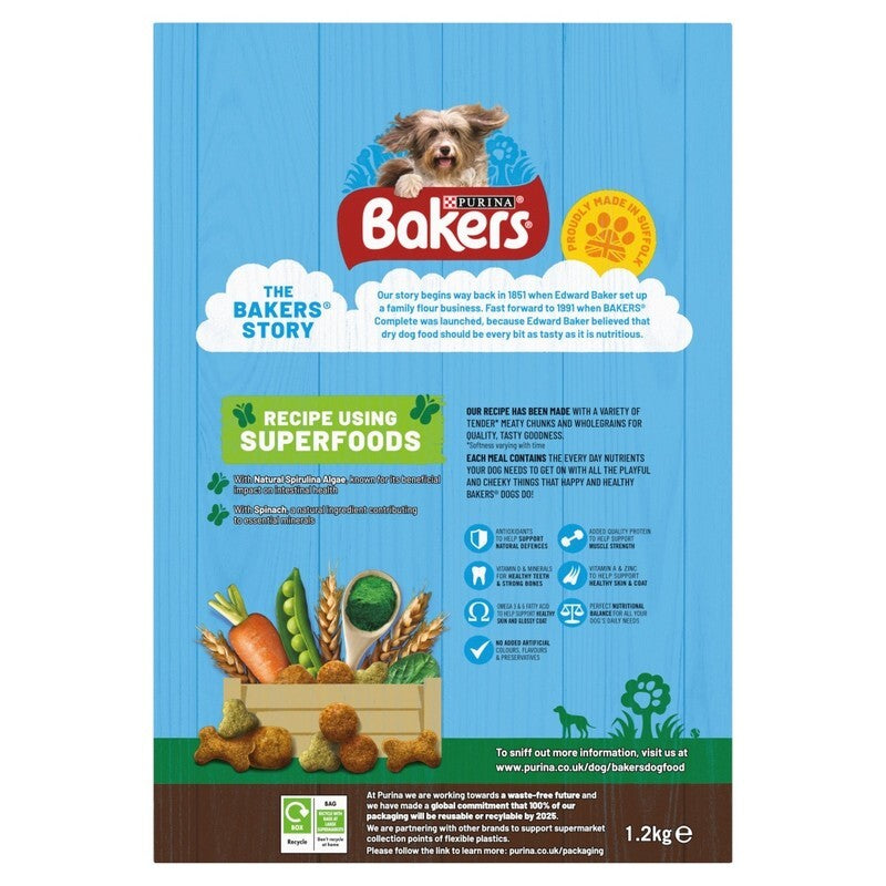 Bakers Adult Chicken & Veg 1.2kgx5