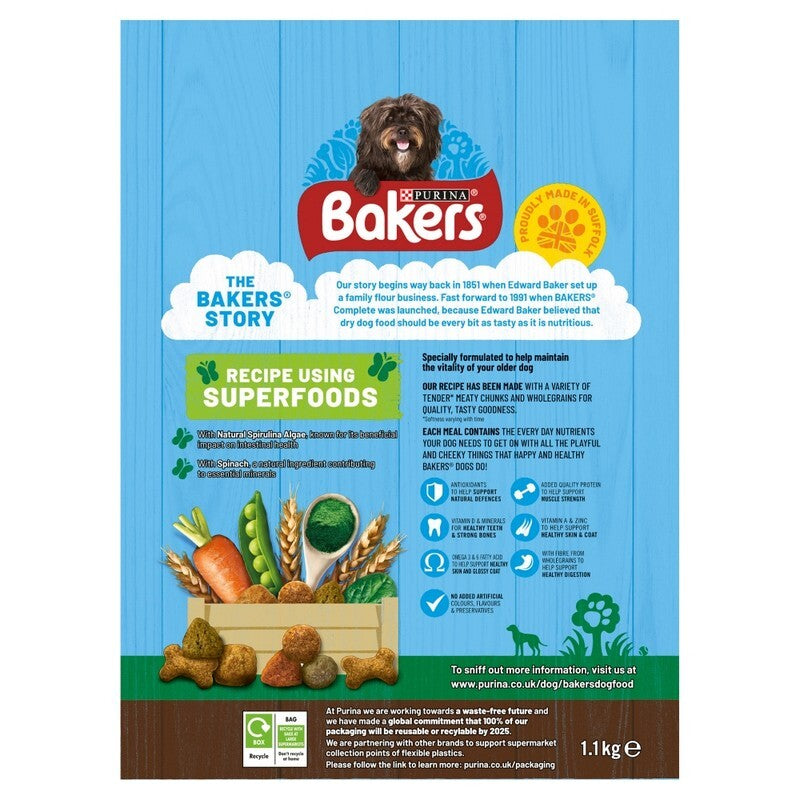 Bakers Senior Chicken & Veg 1.1kgx5