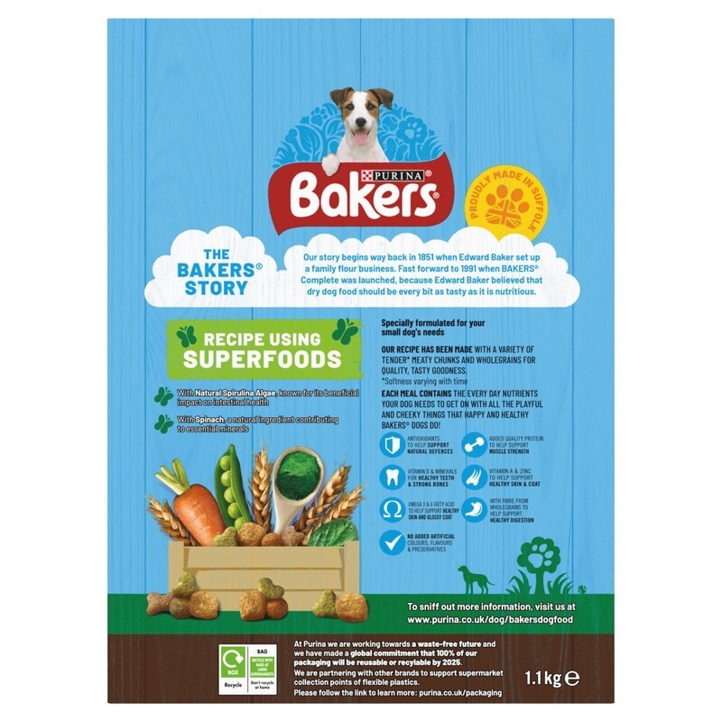 Bakers Small Dog Chicken & Veg 1.1kgx5