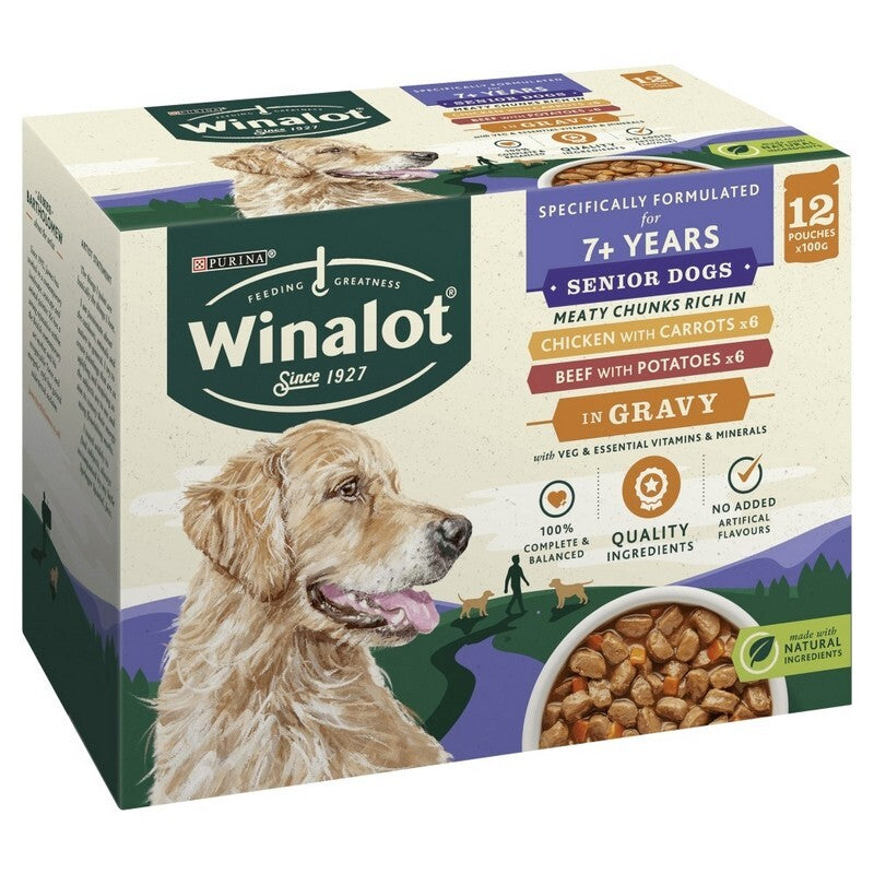 Winalot Senior Meaty Chunks CIG100gx12x4